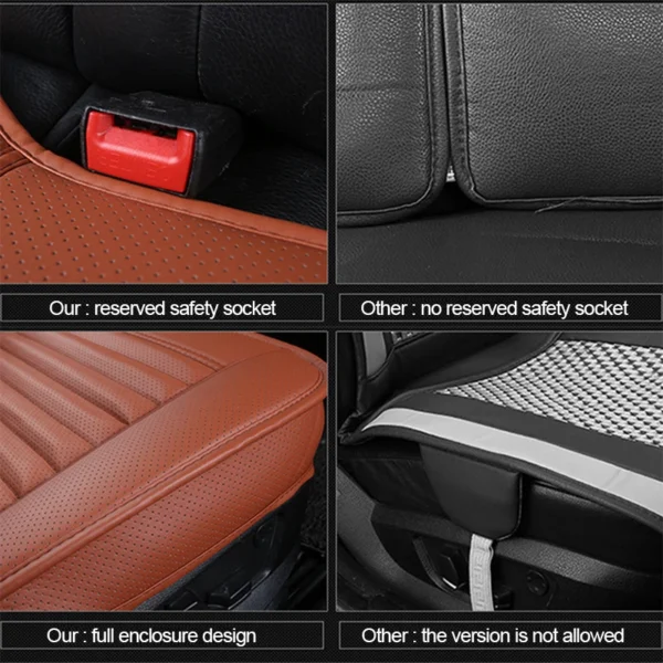 Leather Interior Cushion Seat-Cover 5